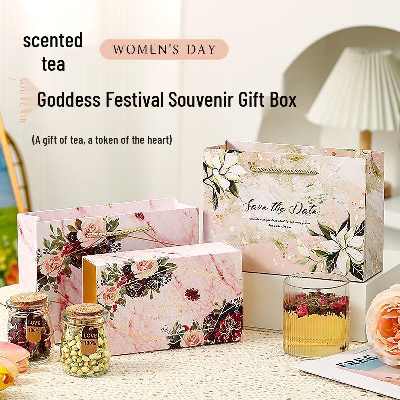 1413-Piece Floral Tea Set: Mid-Autumn Festival Gift for Employees, Mom, Teachers, and Family