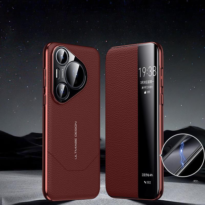 Huawei Pura70pro Phone Case Flip Cover Magnetic P70 Instantly Transform Into An Extraordinary Master Shockproof Business Leather Case