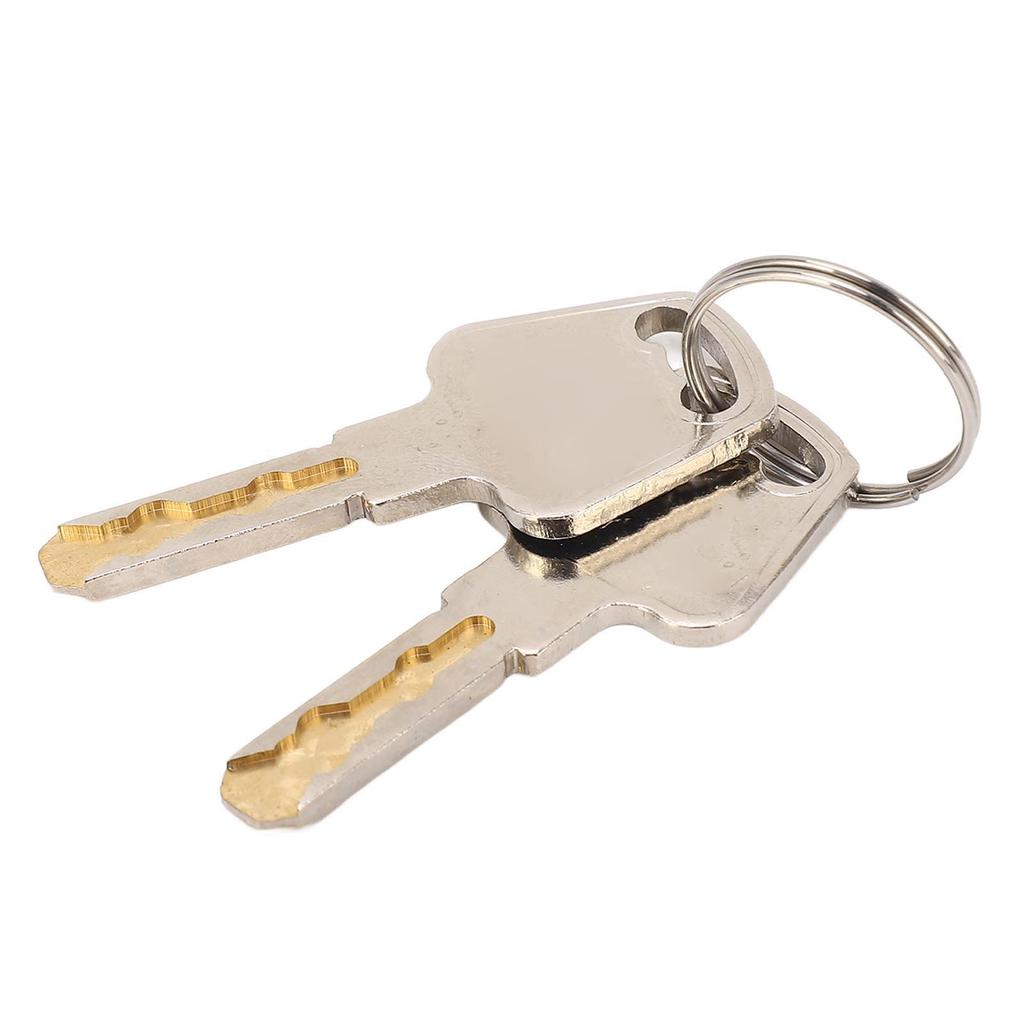 38mm Safety Padlock Firm Body Stainless Steel Lockout Tagout Lock with 2 Keys for Industry Warehouse