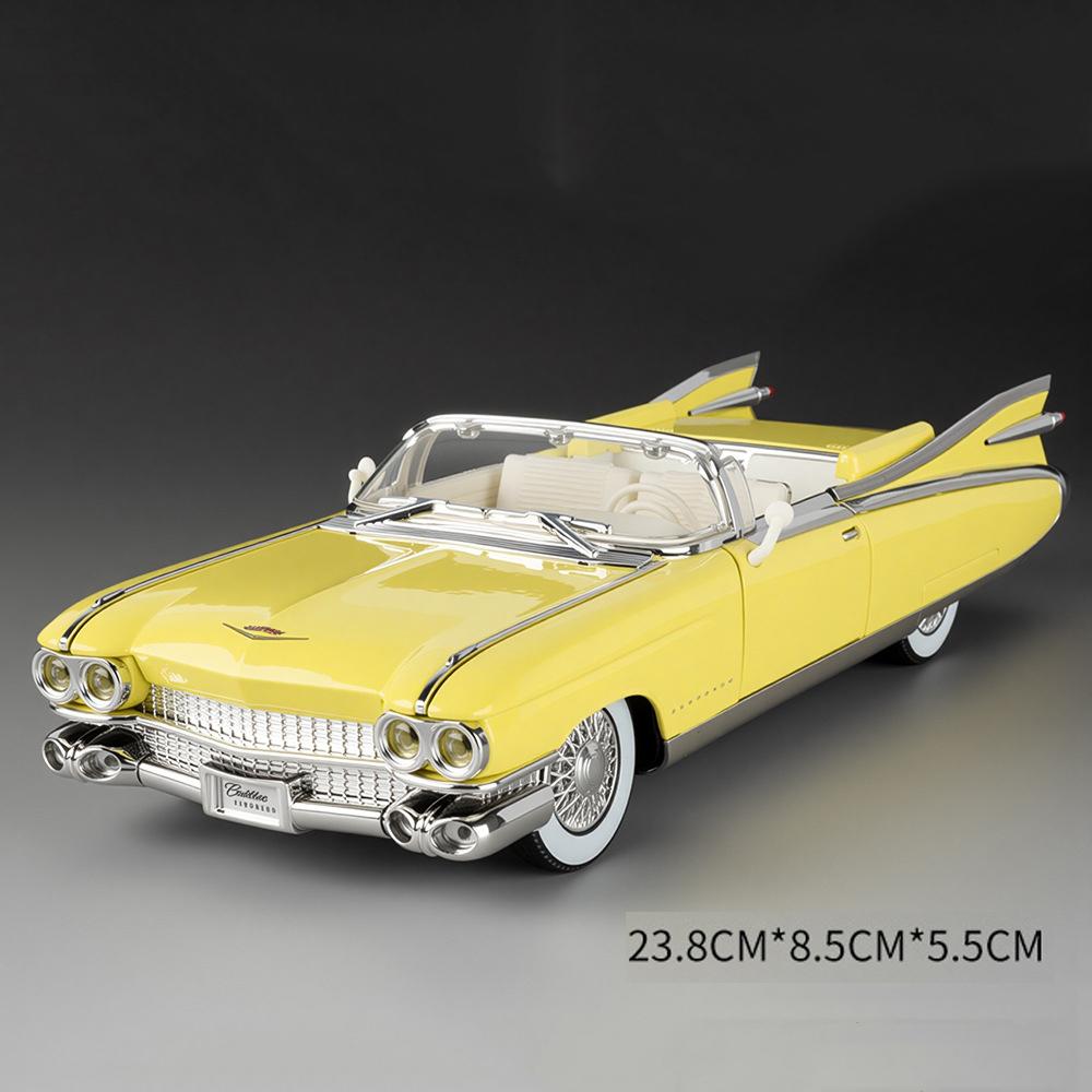1:24 Scale Eldorado Biarritz 911 Sports Car Model Toy Metal Diecast Sound Light Shock Absorption Models Home Decoration Gifts
