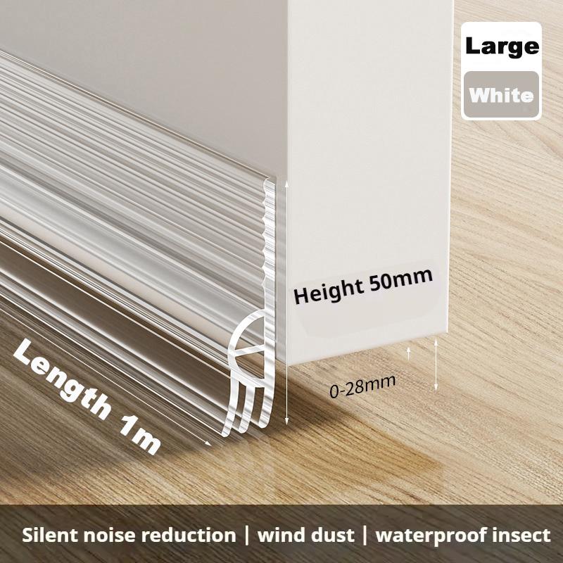 50mm Höhe Türboden Dichtung Winddicht Staub Insektenabwehr Selbstklebend Dreifach Verdickt Fensterdichtungsstreifen