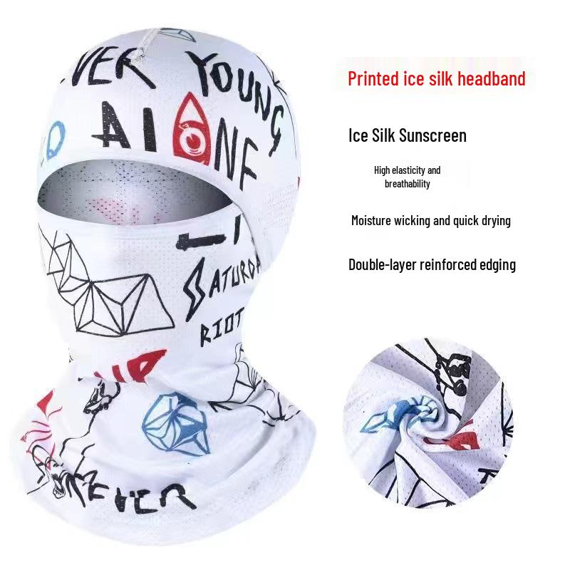 Ice Silk Anti-UV Cycling Face Mask: Summer Sunshade for Men & Women