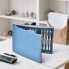 Large Capacity Fountain Pen 24 Waterproof Canvas Pen Individual Slot Zipper Case, Pens, Blue, Holder,