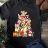 Funny Corgi Christmas Tree Lights T-Shirt: Dog Lover Gift