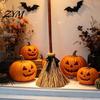Realistic Silk Witch Broom Electric Toy, with Touch Activated Swinging Prop, Retro Movie Style Broomstick Straw Broom, for Halloween Party Courtyard