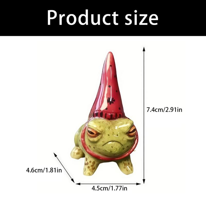 Lovely Party Frogs Figurine Sculpture Weather Resistant Frogs Model Statue Sculpture For Outdoor Garden And Indoor Decors