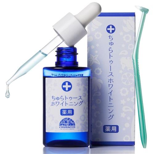

Medicated Chura Tooth Whitening, 1 Count (30g) with Single-Tufted Brush Set, by Chulacos. Removes tartar, reduces yellowing, and improves bad breath.