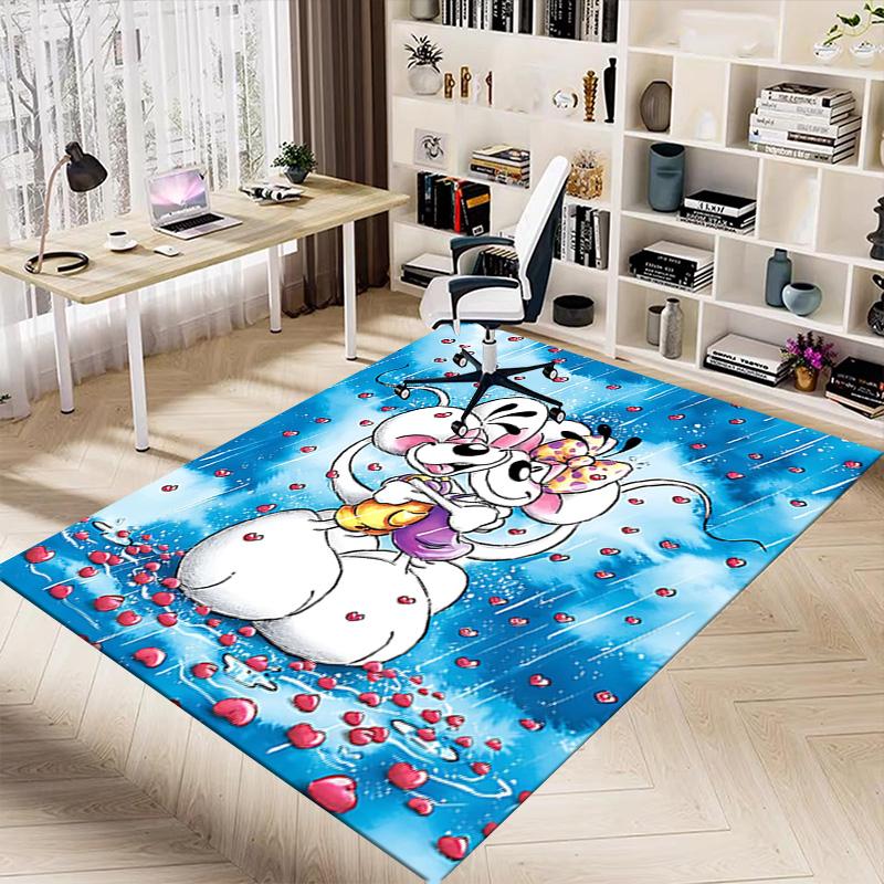 1pc Love Friendship Carpet for Playroom Bedroom Living Room Sofa Home Decor,kids Game Area Rug Non-slip Floor Mat Y72342