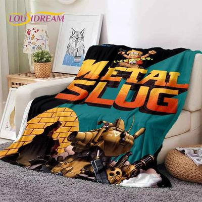 Metal Slug Classic Retro Game Cartoon Soft Flannel Blanket for Beds Bedroom Sofa Picnic,Throw Blanket for Cover Outdoor Leisure