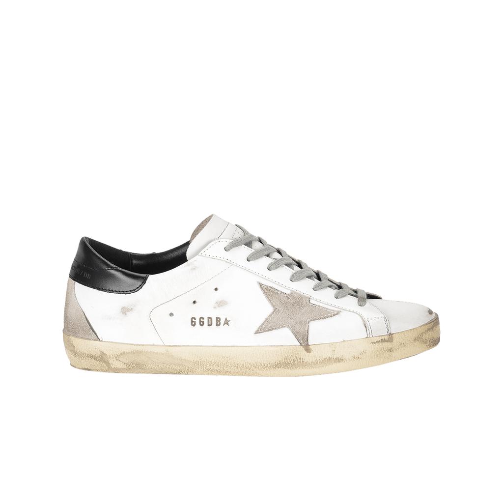 Golden Goose Superstar White Black Heel Tab Sneakers
