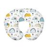 Soft and Breathable U Shaped Nursing Pillow Cover Cartoon Print Pillow Case Breastfeeding Pillow Slipcover Protectors