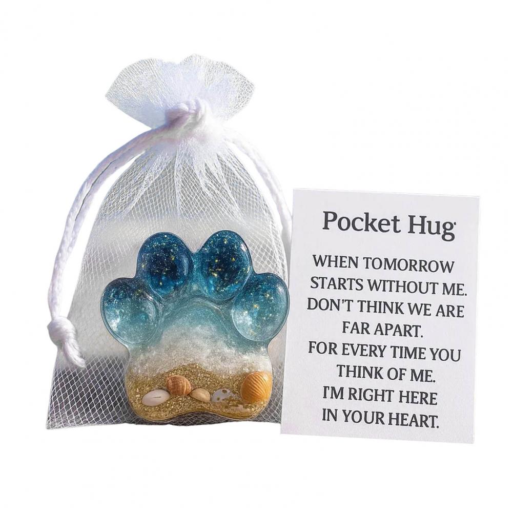 Resin Pocket Hug Pocket Hug Card Inspirational Pocket Hug Resin Token with Positive Card Mini for Emotional for Encouragement