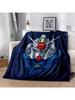 Gundam Cartoon Anime Throws Blanket  Er Soft Blankt For Travel Couch Sofa Picnic Bed Flannel Blanket Birthday Gift