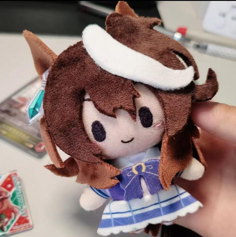 Umamusume: Hübsches Derby Oguri Cap 10cm Niedliche Maumet Puppen Tasche Anhänger Cartoon Anime Schlüsselanhänger Cosplay Requisiten Weihnachtsgeschenk Halloween 10cm