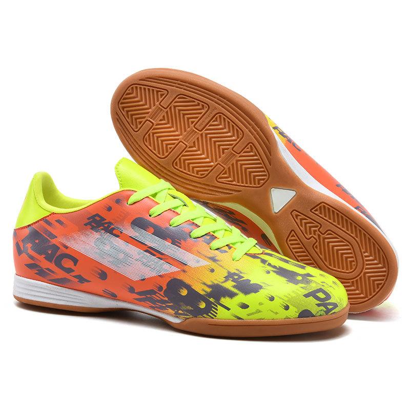 Ic Fußballschuhe Indoor Futsal Rindersehnen-Sohle Zementboden Holzboden Jungen und Mädchen Schüler Trainingsschuhe