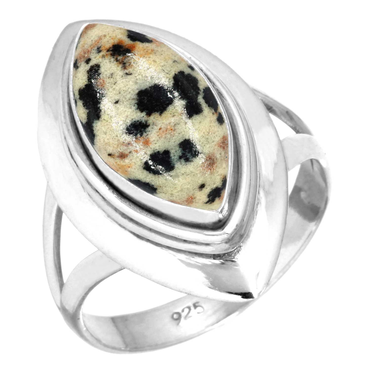 

Кольцо из стерлингового серебра 925 пробы, женское ювелирное изделие ручной работы, свадебный подарок, сумасшедший кружевной агат, далматинец, дендрит, опал, эвдиалит, хаулит, яшма K2, винтаж 9.5