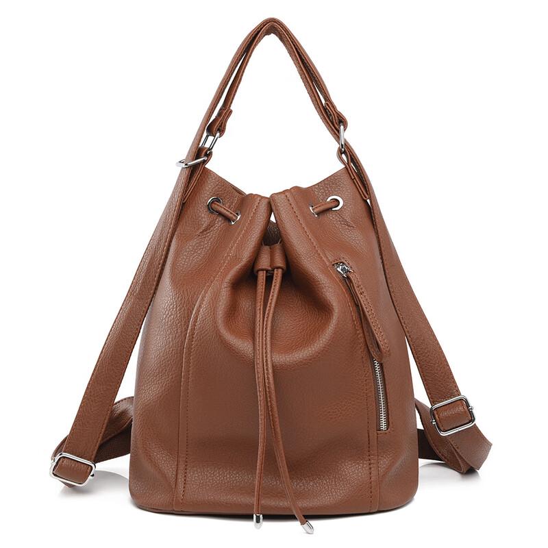 Women s Retro Drawstring Commuter Backpack