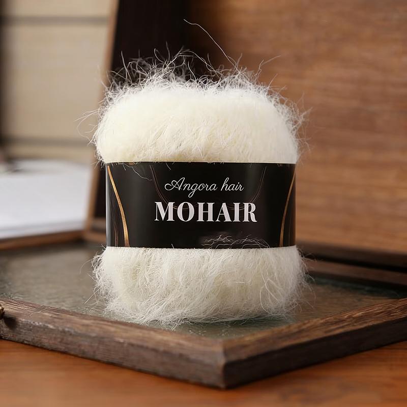 25g/Ball Soft Winter Hand Knitting Material DIY Alpaca Mare Fur Ball Warm Plush Chunky Mohair Yarn Scarf Luxury