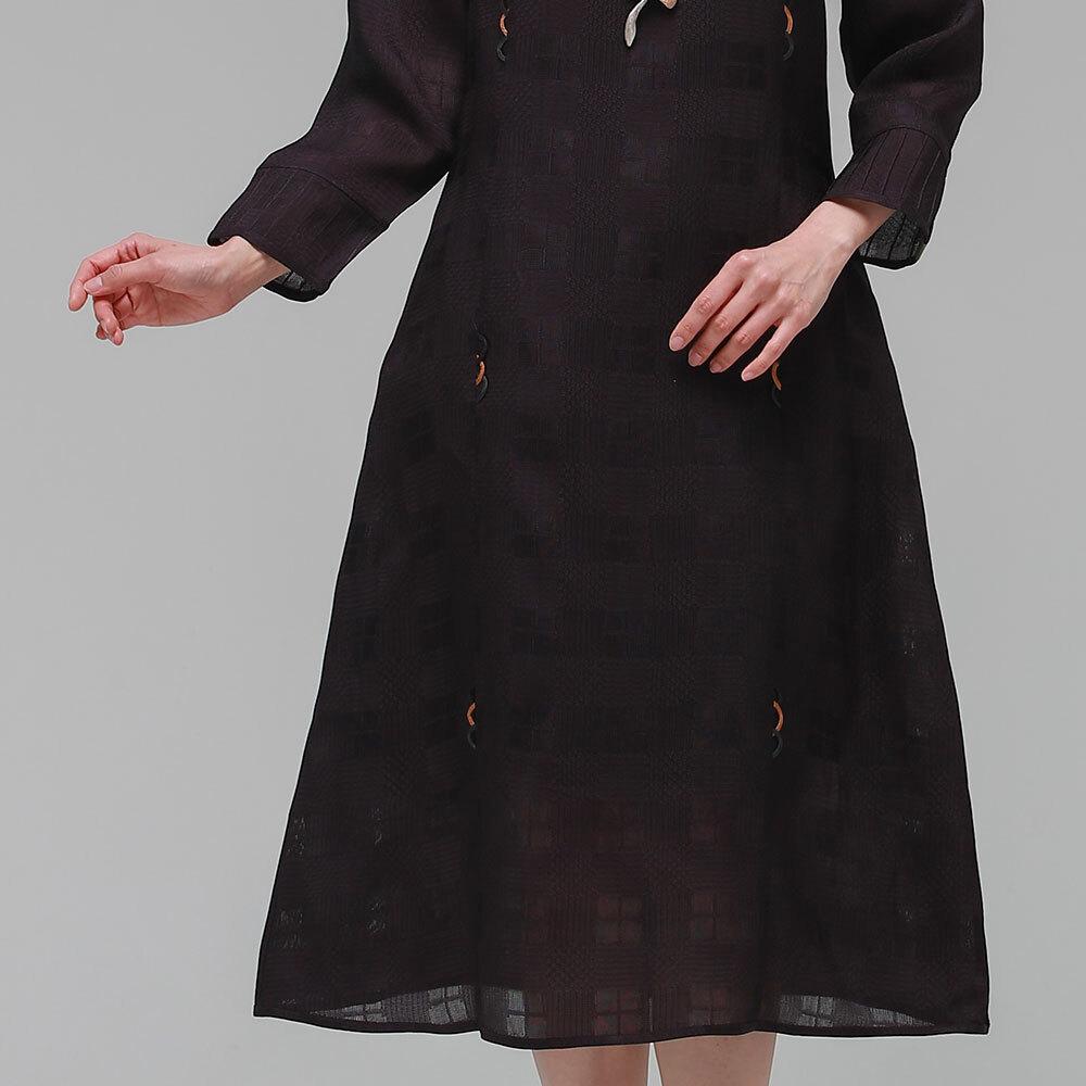 Halanghanbog Daraeduri Summer Women'S Rayon Dress Brown