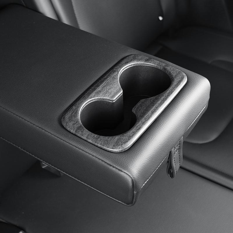 For Kia Sportage NQ5 -2026/For Hyundai Tucson -2024 Carbon Fiber Rear Row Water Cup Cover Trim Interior Accessories