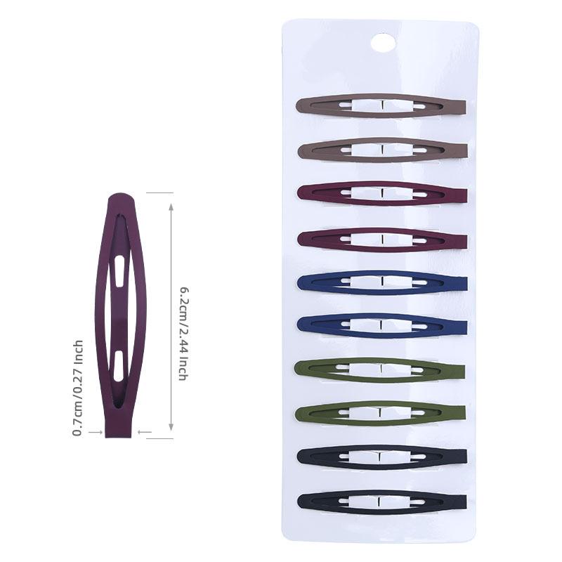 Haarspangen Metall BB-Clips Mädchen Matte Wassertropfen-Clips Gebrochene Haarspangen und Kopfschmuck