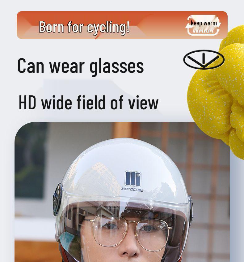 M3 Totem Universal Electric Bicycle Helmet, All-Season Warm Safety Gear for Men & Women