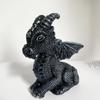 Garden Witch Cat Sculpture Gothic Kitten Decoration Halloween Magic Cat Statue Resin Craft Ornament Home Outdoor Courtyard Decor