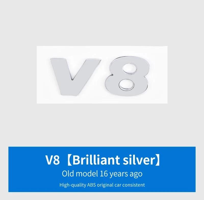 For VW For Volkswagen GTI/CC/V6/V8/Caddy/Jetta/Lavida specific ABS plastic trunk badge sticker silver black decorative label w