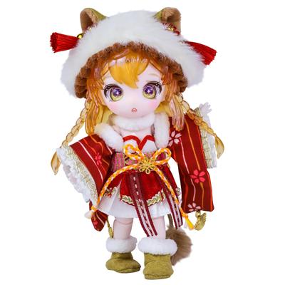 ICY Fortune Days 13cm BJD Doll - Anime Style Doll Set, Perfect for Gifts, Decoration, DIY Exercise, and Collections, Girl Doll 8+ (Leo)