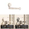 Abs Suction Cup Balcony Clothes Rack With Telescopic Hook For Home Organization