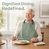 Large Waterproof Adult Bib Easy Clean Reusable Elderly Mealtime Bib Adjustable Stain Resistant Feeding Bib Mealtime