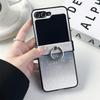 For Samsung Z Flip  7 Leather Case Ring Holder Gradient Laser Cover For Samsung Galaxy Z Flip 4 3 Z flip  6  Phone Case