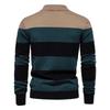Gant Herbst Stickerei Neuer Herren Langarm Polo Kragen Pullover Slim Fit Revers Gestreiftes Patchwork Strickpullover