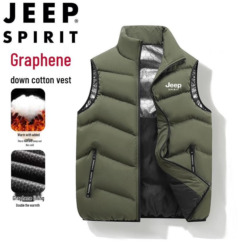 JEEP SPIRIT Męski ciepły bezrękawnik z wyściółką grafenową