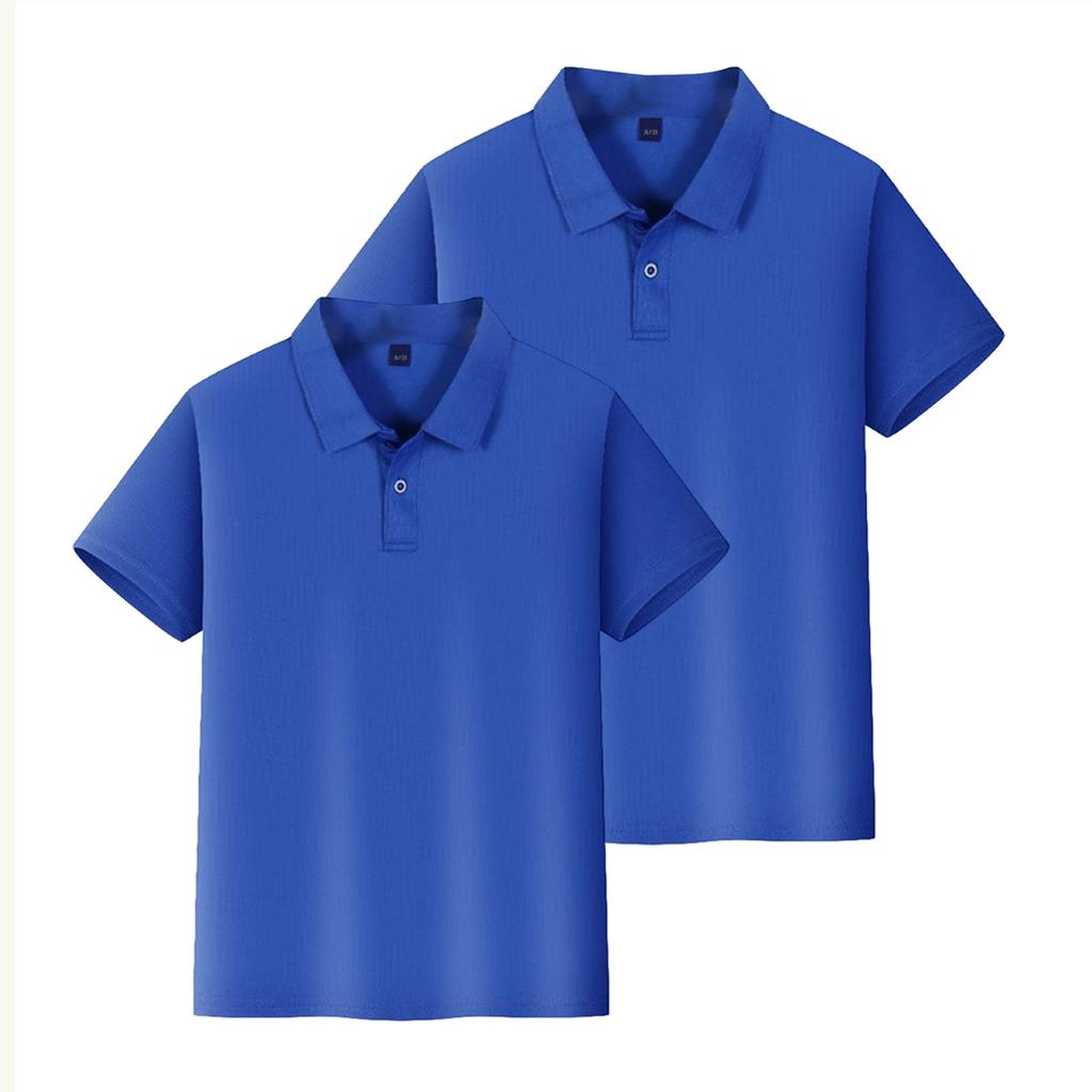 Kids Quick Dry Shirt with Collar, Short Sleeve Sports T-Shirt for Boys and Girls