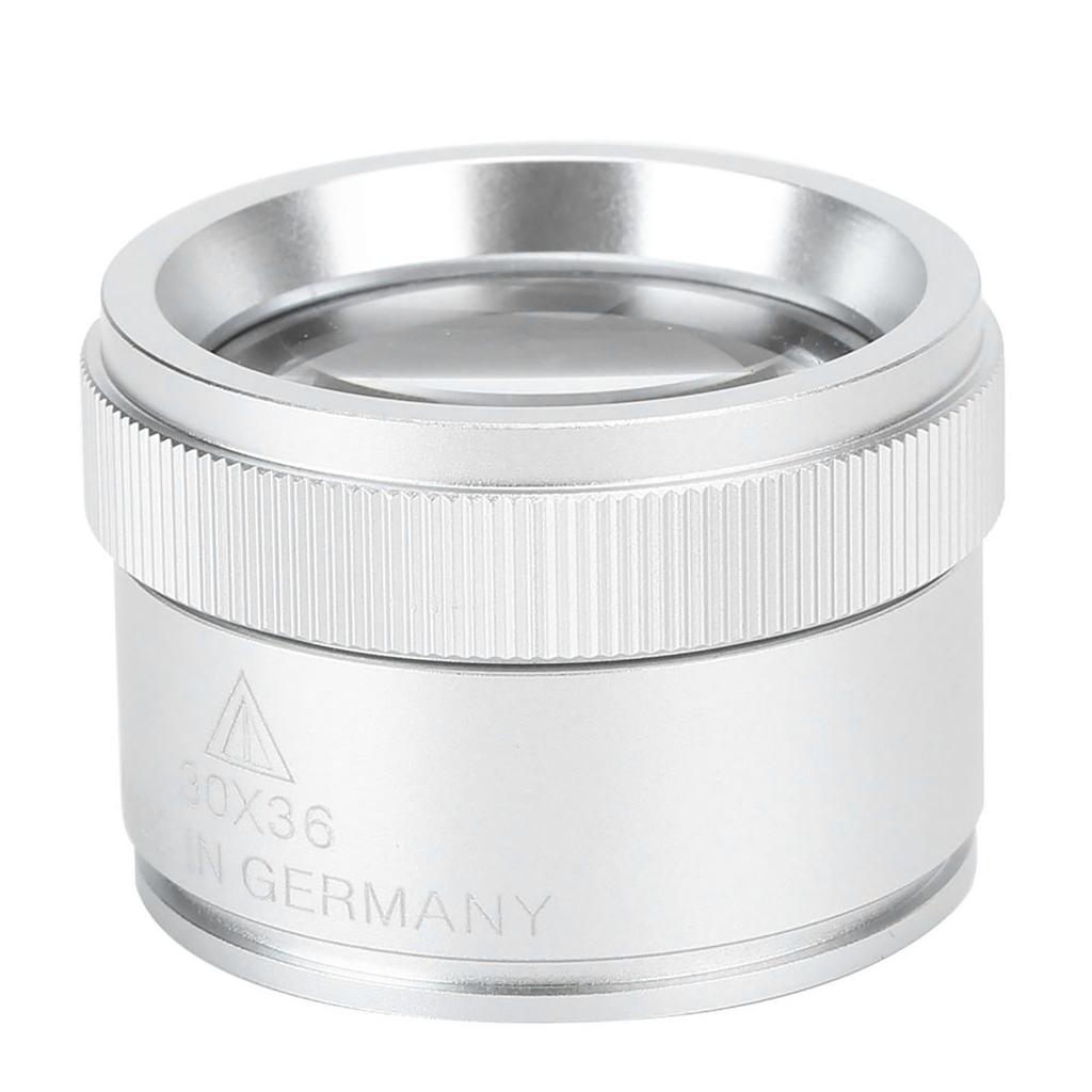 30X Magnifying Glass Handheld Portable Magnifier for Jewelry Coins IdentificationSilver