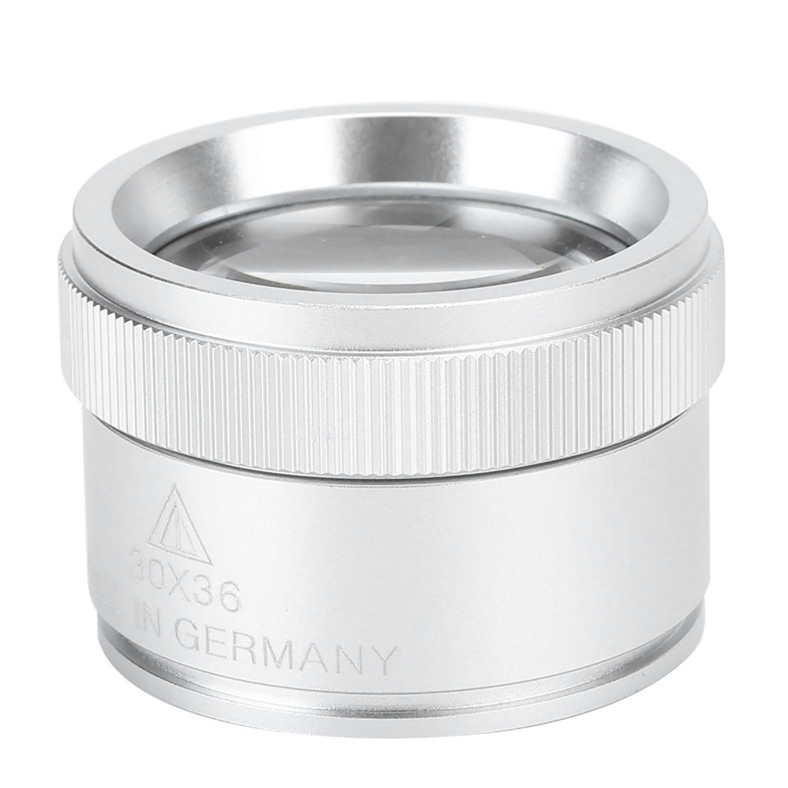 

30X Magnifying Glass Handheld Portable Magnifier for Jewelry Coins IdentificationSilver срібний