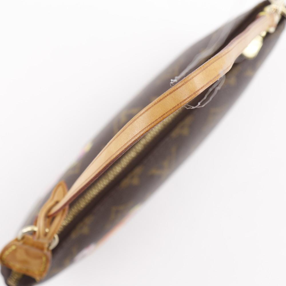 Louis Vuitton Pochette Accessoires Pouch M51981 Panda Takashi Murakami Collaboration Accessory Pouch Brown Monogram Canvas Women Used