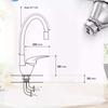 Silicone Tube Pipe Kitchen Sink Faucet Hot And Cold Water Mixer Tap 360 Degree Rotating Flexible Hose Tap Deck Mount Single Hole
