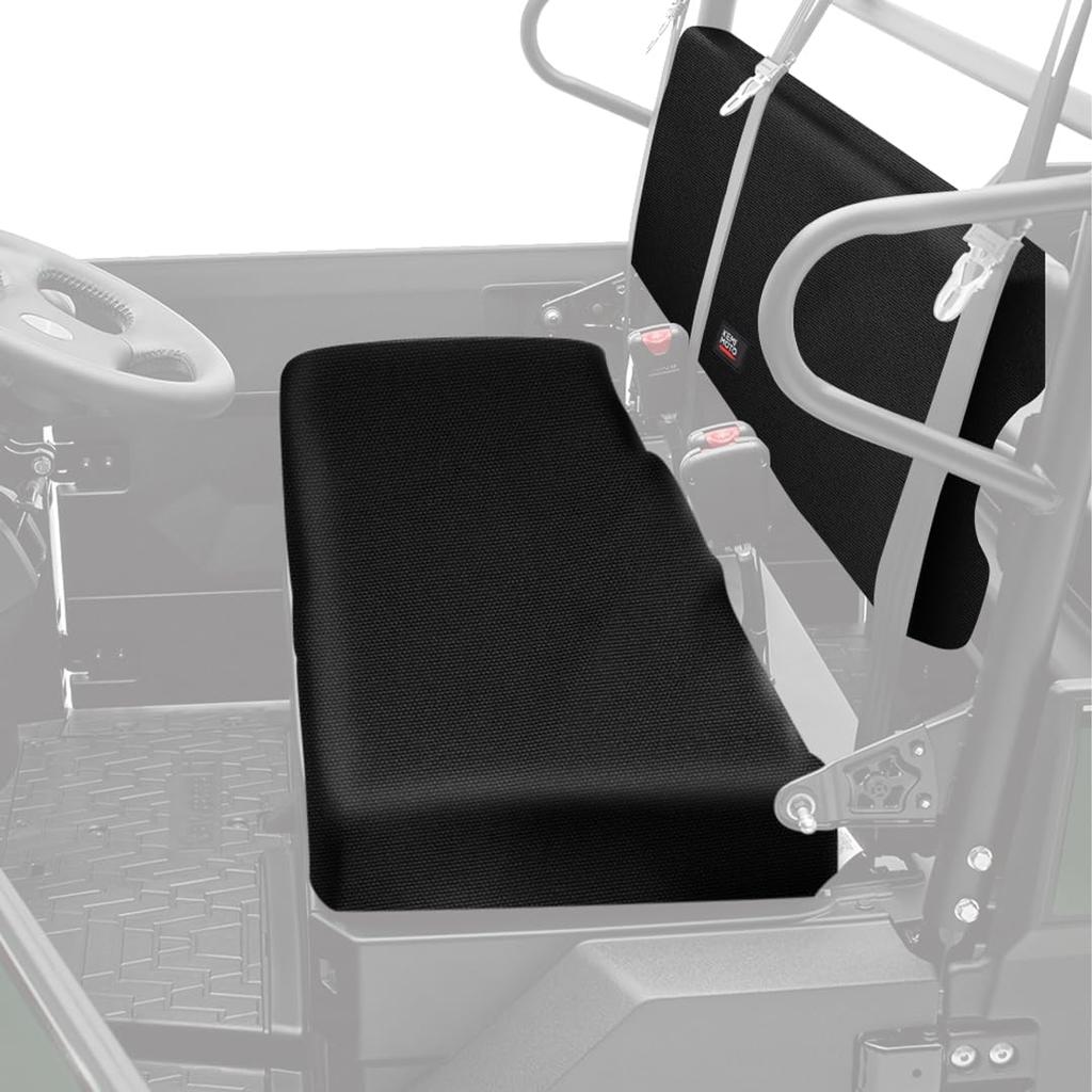 KEMIMOTO Front Bench Seat Cover Compatible With Kawasaki Mule PRO-FXT DXT FX DX 2015-2026 Replace OEM Part KAF080-039 Black Rear Seat Cover