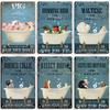 Artisian Bathroom Metal Sign Washing Room Tin Poster Toilet Decorative Plate Bath Soap Wall Decor Garage Bar Pub Club Hotel Cafe