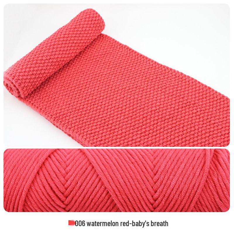 Hand-Knitted Cotton Wool Scarf Yarn for Men & Women, Coarse Wool & Milk Cotton Material, Worsted Crochet.