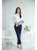 New Women's Spring & Summer White Long-Sleeve Professional Shirts In Plus Sizes