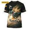 Motocross Theme Print T-shirt Men's Clothing Customized Name Outdoor Sport T Shirts Cool Pattern Personality Gift Men Tee Top