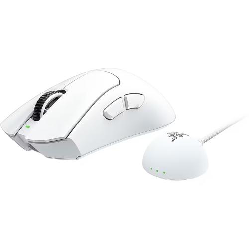Razer DeathAdder V4 Pro Wireless Gaming Mouse RF Wireless + USB-A, 45000 DPI, White