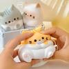 Juguete Squishy de Gato de Elevación Lenta, Bola Antiestrés de Gato Kawaii para Escritorio Regalo Juguete de Espuma Suave para Apretar para Alivio del Estrés y Relajación