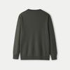 HLA Men's Winter Fleece-Lined Faux Two-Piece Round Neck Sweater