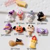 10pcs Pumpkin Head Mini Cute Halloween Craft Decoration  Hairpin Accessories