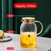 1.6L Glass Water Pitcher with Stainless Steel Lid