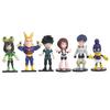 6PCS My Hero Academia Anime Figure Deku Midoriya Izuku Bakugou Katsuki Dabi All Might Boku Action no Poseable Articulated Scale Detailed Movable